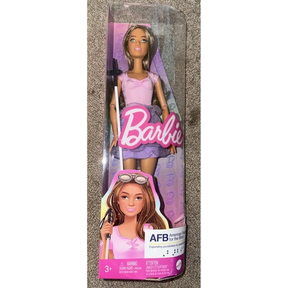 Mattel Other - Mattel Barbie Fashionistas Doll #228 Blind AFB With Cane&Sunglasses New In Box